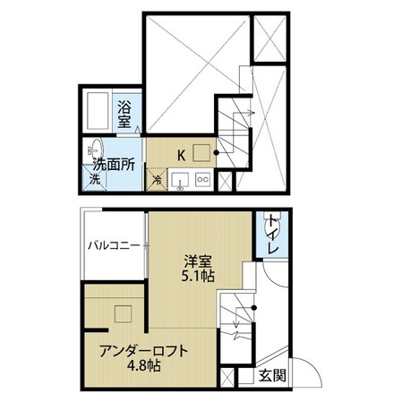 中村公園駅 徒歩5分 1階の物件間取画像